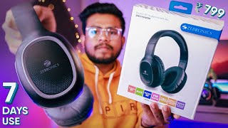 Zebronics ZEB Thunder Bluetooth Headphones Review After 7 Days  Best Wireless Headphone Under 1000 [upl. by Feldt520]