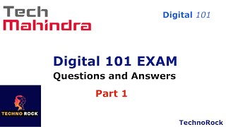 Tech Mahindra Digital 101 Exam Questions and Answers 2023  PASS 85 [upl. by Rhine]