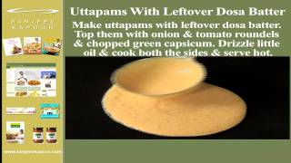 Uttapams With Leftover Dosa Batter [upl. by Hewitt]