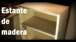 Como hacer Estante Librero Sencillo de madera 15 [upl. by Ilak322]