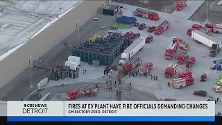 Fires at GM EV plant have fire officials demanding changes [upl. by Antrim]