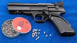 British airguns  the Webley Tempest springpiston 177 pellet gun [upl. by Nikolas942]