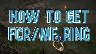 D2R How To Gamble Best Magic Find Ring [upl. by Ahsiekyt300]