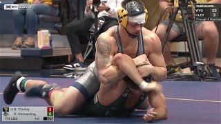 174lbs Brody Conley West Virginia vs Ronald Dimmerling Cleveland State [upl. by Gunner]