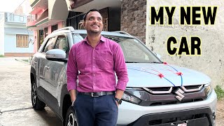 New Car के साथ back to YouTube 🍫😊 brezza [upl. by Bandler]