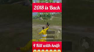 1vs4 with knife rap music hiphop automobile funny bgmi shortvideos pubgmobile [upl. by Omsare920]