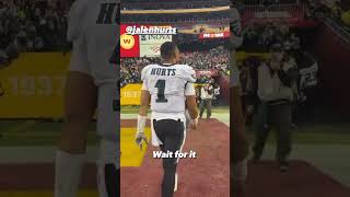 Eagles Fans Fall Towards Jalen Hurts After Win at Washington 😱😮 shorts [upl. by Ahsieit]