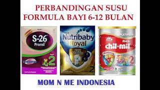 Review Susu Formula Yang Bagus Bayi Usia 612 Bln S26 Promil vs Nutribaby Royal vs Chil Mil Platinum [upl. by Jephthah44]