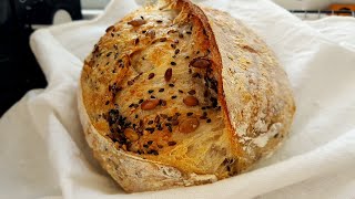 35 Seeded Sourdough BreadMultiseed [upl. by Coheman237]