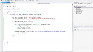 Authorize and Post on Twitter using Twitterizer ASPNet C [upl. by Eiramanad184]