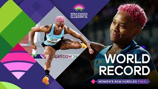 Devynne Charlton flies to 765 WORLD RECORD  World Athletics Indoor Championships Glasgow 24 [upl. by Garwin]