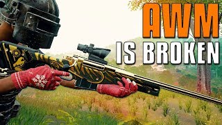 Ok The AWM Is Broken  PUBG [upl. by Ardnassac]