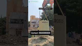 Bio Septic Tank Installation bioseptictankchennai microbes microbesbioseptictank [upl. by Dekow]