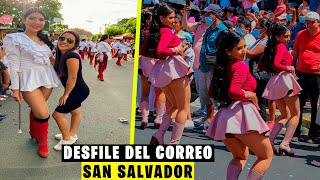 El Salvador Asi Se Celebran Las Fiestas Patronales Desfile Del Correo De San Salvador 2022 [upl. by Aihsas868]