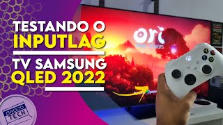 Testando o Input Lag na nova TV 4k Samsung Qled a Q65B [upl. by Noizneb118]