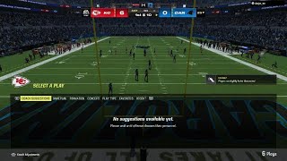 Madden NFL 24 Chiefs VS Panthers 1st Half Online Head 2 Head Multiplayer Gameplay [upl. by Anida]