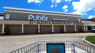 Shopping at Publix Super Market in Oviedo Florida on Alafaya Woods Blvd 329 [upl. by Krutz]