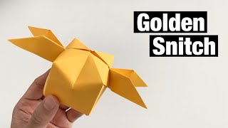 ORIGAMI GOLDEN SNITCH  HARRY POTTER [upl. by Ardnael]