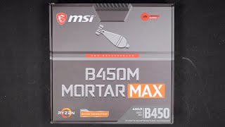 MSI B450 Mortar MAX 2020 Unboxing [upl. by Hanaj796]