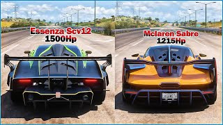 FH5 DRAG RACE LAMBORGHINI SCV12 VS MCLAREN SABRE [upl. by Katharine]