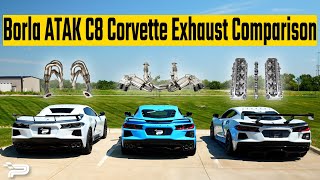 Borla ATAK C8 Corvette Exhaust Comparison  Exhaust Headers and Heads amp Cam [upl. by Lered]