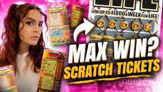 Scratch Ticket Huge Win  3 Matches [upl. by Attenreb]