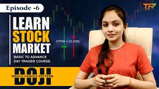 EP6  Doji Candle Pattern  Types Of Doji  Intraday Trading Marathi  Tejaswini Pisal [upl. by Avan556]