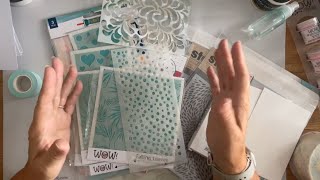 Get Creative With Stencils Fun amp Easy Card Making Part 1 [upl. by Alema]