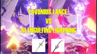 R1 Engulfing Lightning vs Favonius Lance  Baal  Genshin Impact 21 [upl. by Juline]