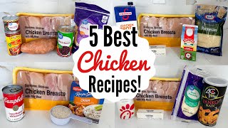 5 BEST amp EASIEST CHICKEN RECIPES  Fast Tasty Chicken Dinners Youll Make On Repeat  Julia Pacheco [upl. by Mor214]