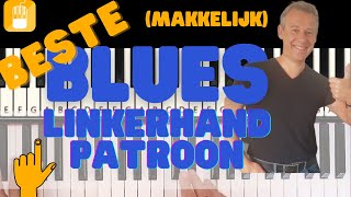 Beginners blues pianoles 1  Beste Blues Piano Linkerhand Patroon makkelijke versie [upl. by Padraic]