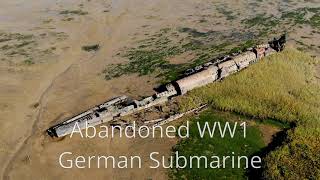 Abandoned Dunkirk Hero Ship WW1 Germán sub and Hoo Fort by drone [upl. by Nnaj]