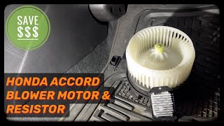 Honda Accord How To Replace AC Blower Motor and RestoreModule 2014 2017 [upl. by Percival152]