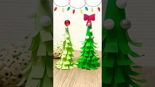 How to make Christmas Tree with Paper  Christmas Decoration Ideas  Paper Tree shorts [upl. by Darla874]