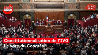 Direct 🔴 IVG dans la Constitution  le vote du Congrès [upl. by Auqkinahs608]