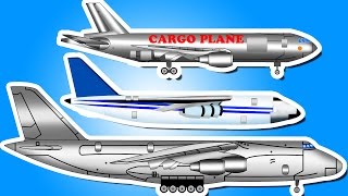 Animated Planes Video l Planes l Childrens video on Planes l Flying Planes Video [upl. by Aierbma]