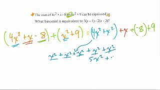 Simplifying Binomials [upl. by Alcus]