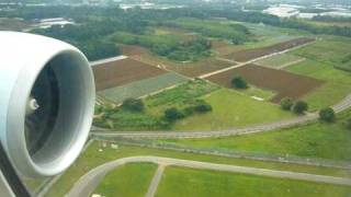 AC 001 B777300ER Final approach into Tokyo Narita International Airport [upl. by Seta]