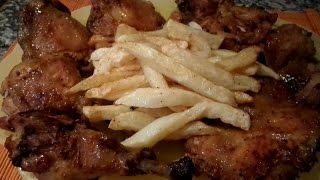 افخاذ الدجاج مشوية على الطريقة التركية cuisse de poulet grillé au four [upl. by Ruyam]