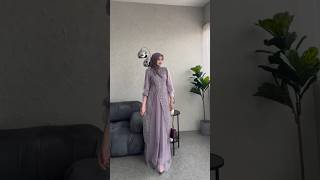 Dress brokat cantik ootdhijab hijabstyle shorts [upl. by Gregor686]