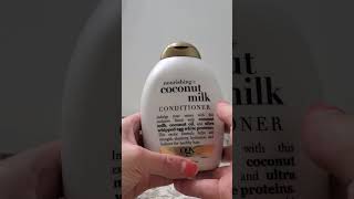 In Hand Review of OGX Nourishing  Coconut Milk Conditioner [upl. by Charleen]