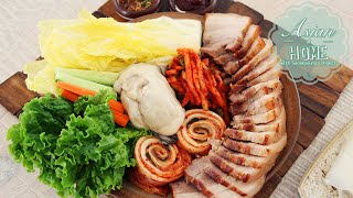 Bossam Korean Boiled Pork Wrap [upl. by Bo]