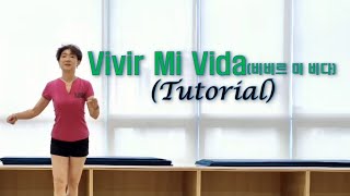 초중급 Vivir Mi Vida Line Dance Tutorial Lineinus [upl. by Mcclary]