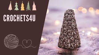 Haaktutorial Kerstboom in Jasmijnsteek  DIY Kerstdecoratie [upl. by Ayrotal]