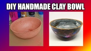 DIY AIR DRY CLAY BOWL [upl. by Hannahsohs]