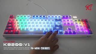 ABKO HACKER K8200 MOVING RAINBOW LED [upl. by Meeki15]