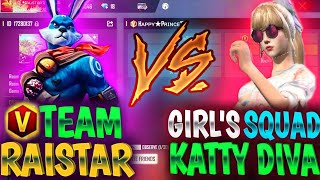 KATTY DIVA GIRLS SQUAD VS RAISTAR amp 3 BOYS CUSTOM GAMEPLAY  WHO WILL WIN 🤔🤔 [upl. by Markowitz]