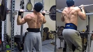 Vlog 90 OH Pin Press 170lbs x 3s  Heavy Chinups 105lbs x 3s  150lbs KB Swings amp Sprints [upl. by Marquis]