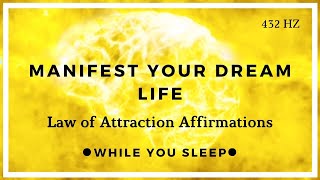 Manifest While You Sleep  LAW OF ATTRACTION Affirmations [upl. by Seed]