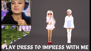 Play ROBLOX Dress To Impress for the FIRST Time With Me [upl. by Enyallij]